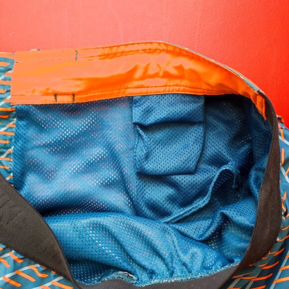 Nike swim trunk orange blue design men's size 36 - Picture 7 of 8